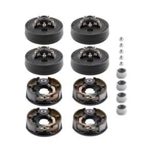 Electric Trailer Brake Kit 10 x 2-1/4 in Trailer Brakes for 3500 lbs Axle